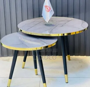 Table d'Appoint Ronde, Table Basse Moderne en Bois.