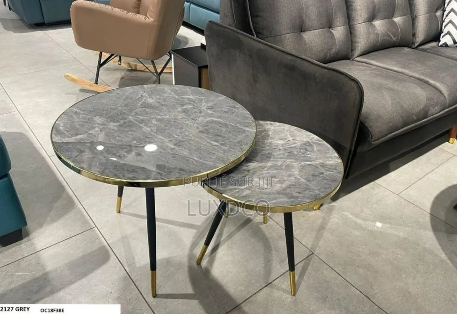 Table d'Appoint Ronde, Table Basse Moderne en Bois.