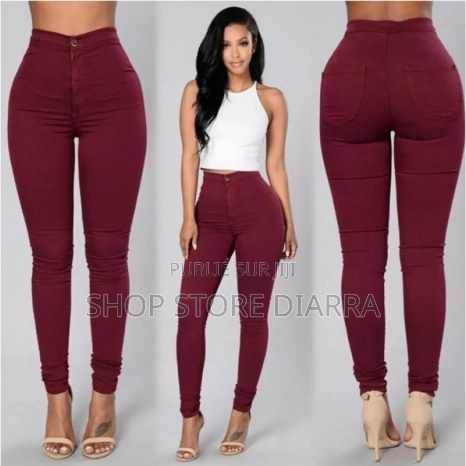 Pantalon Femme À Boutons