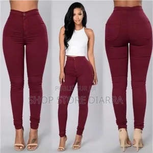 Pantalon Femme À Boutons