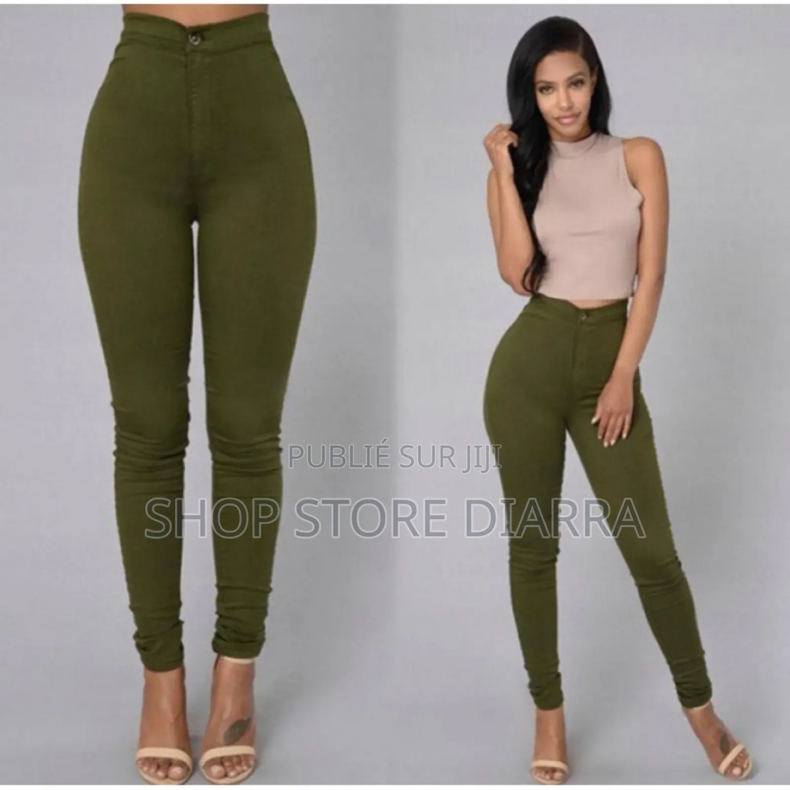 Pantalon Femme À Boutons