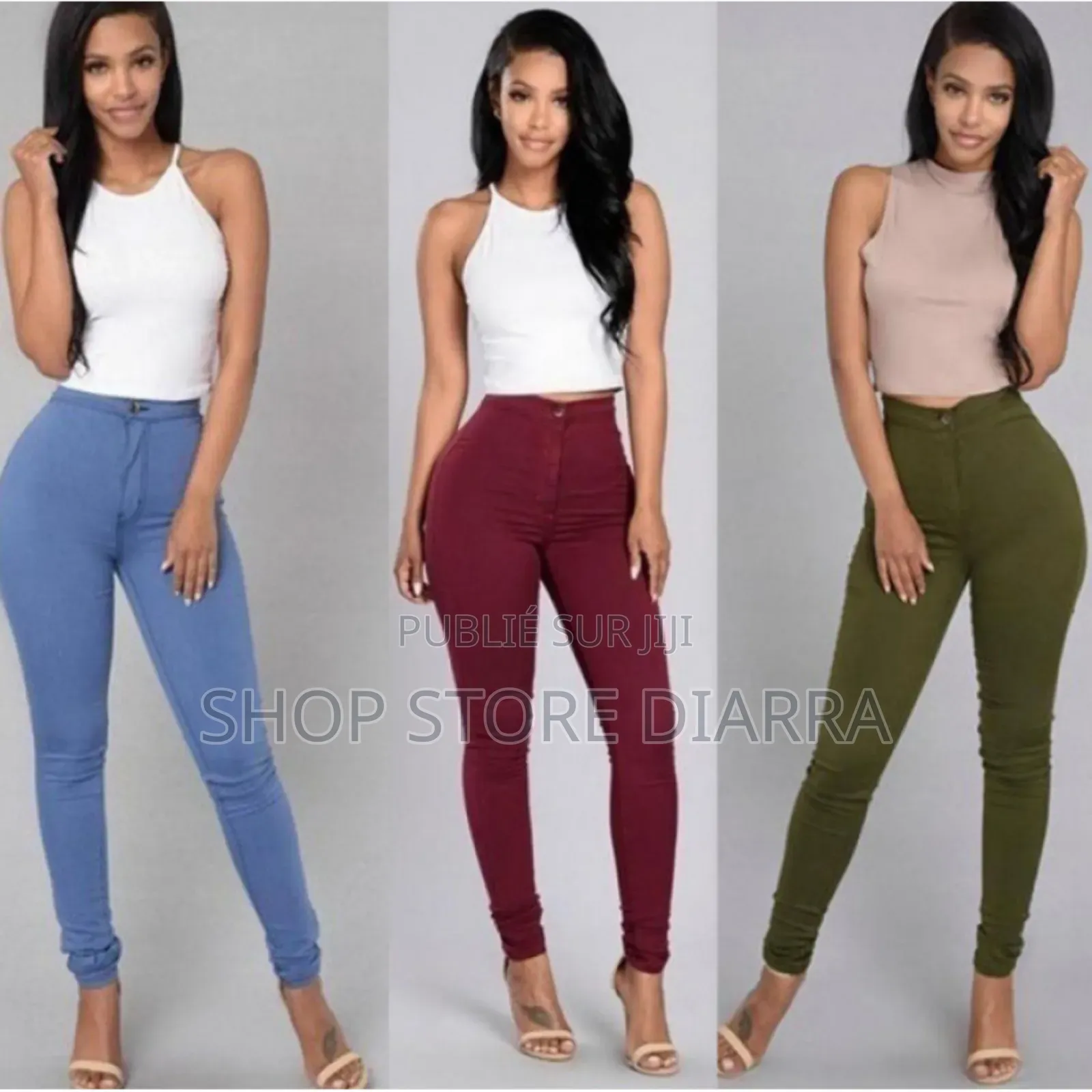 Pantalon Femme À Boutons