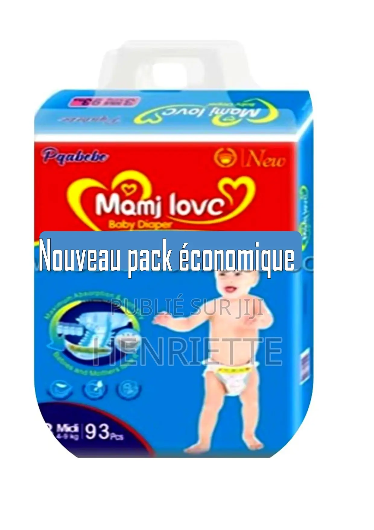 Pacck De 93 Couches Culotte Bébé Jetable Taille M 4à9 Kg