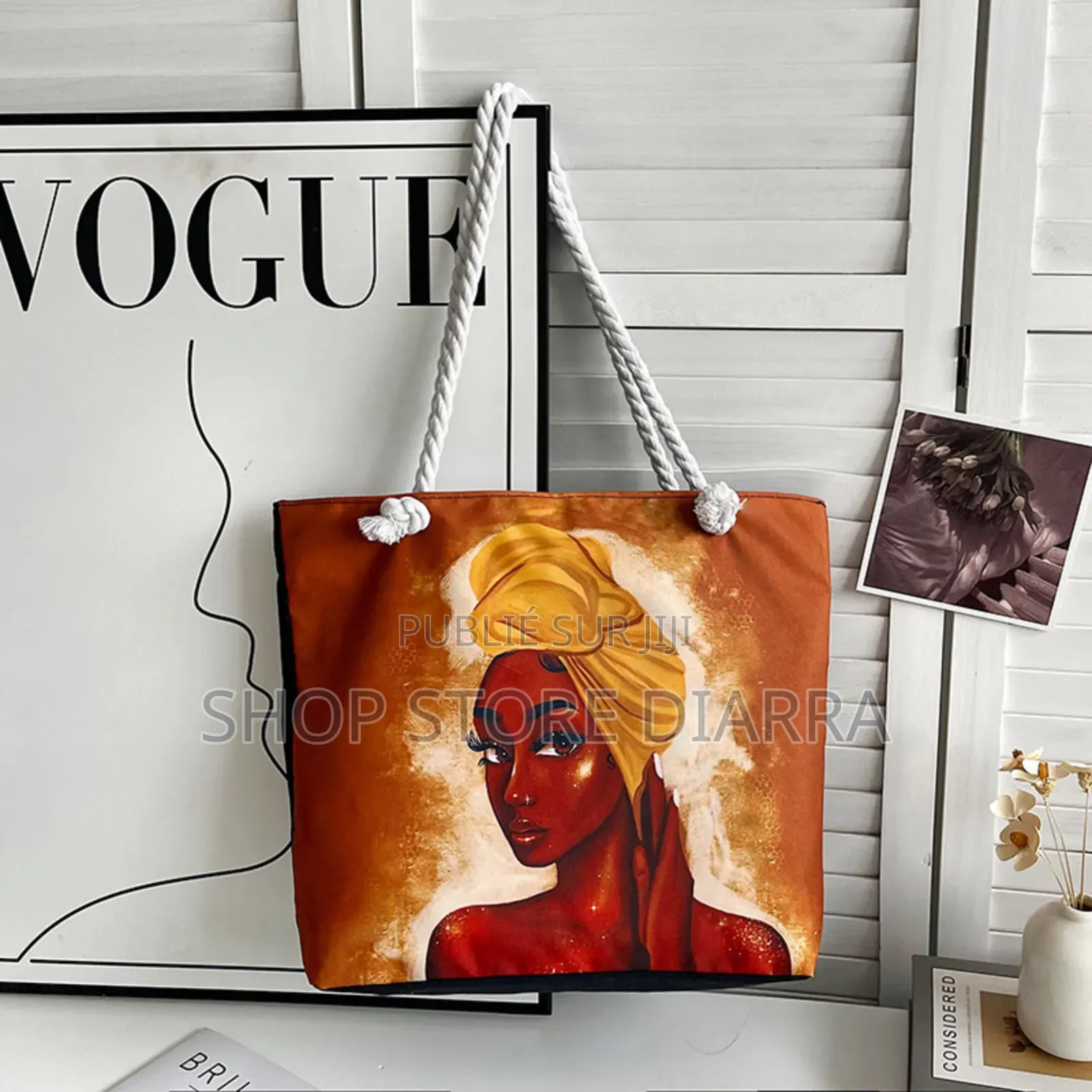 Sac De Plage “Watercolor African Women”