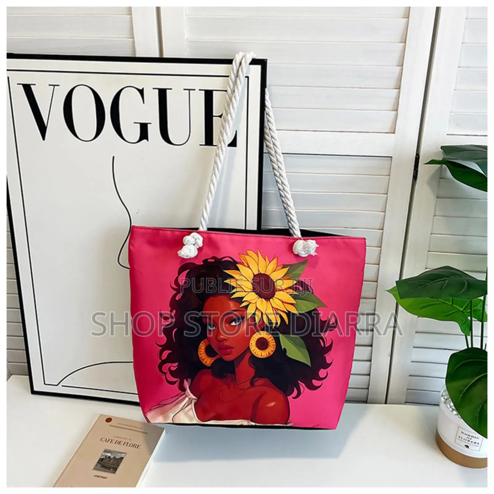 Sac De Plage “Watercolor African Women”