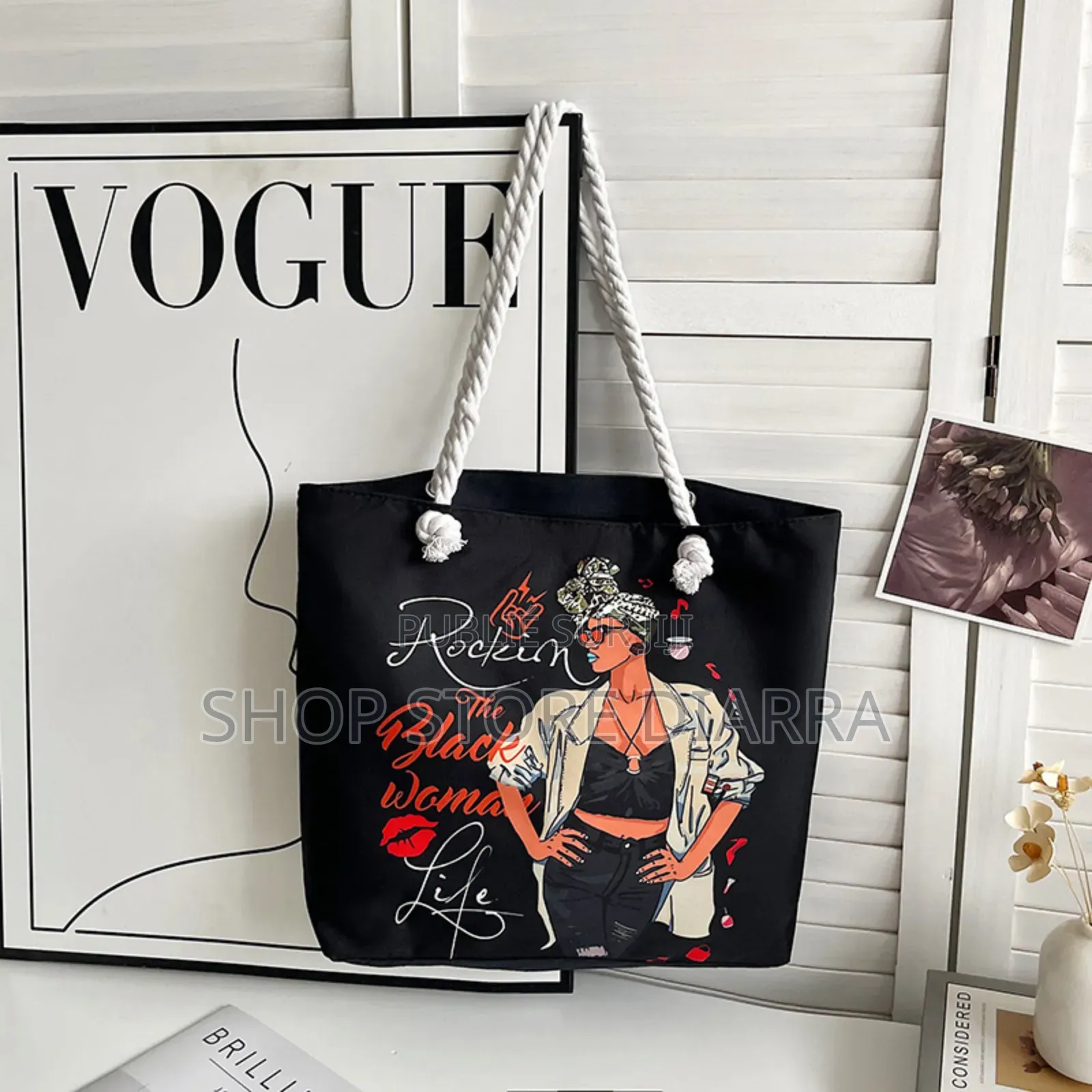 Sac De Plage “Watercolor African Women”