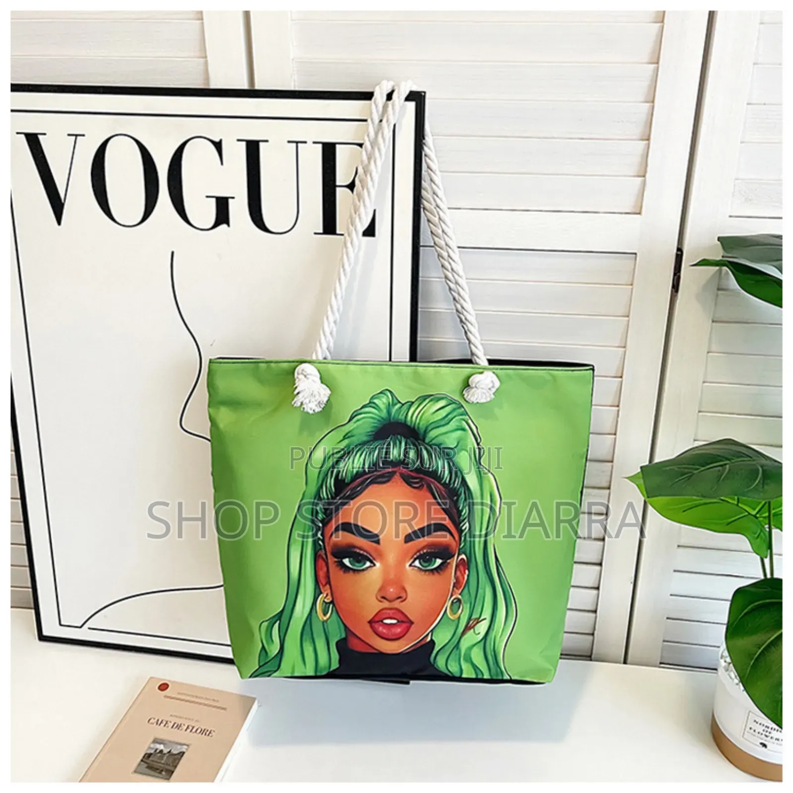 Sac De Plage “Watercolor African Women”