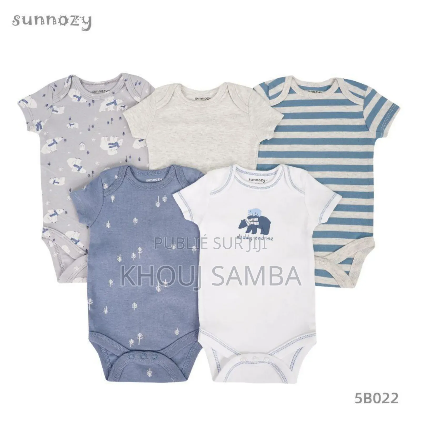 Lot 5 Bodys Suits Courtes Manches