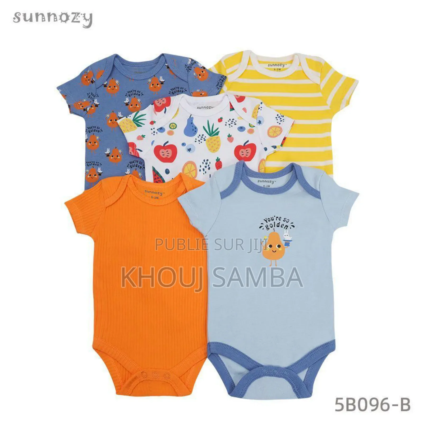 Lot 5 Bodys Suits Courtes Manches