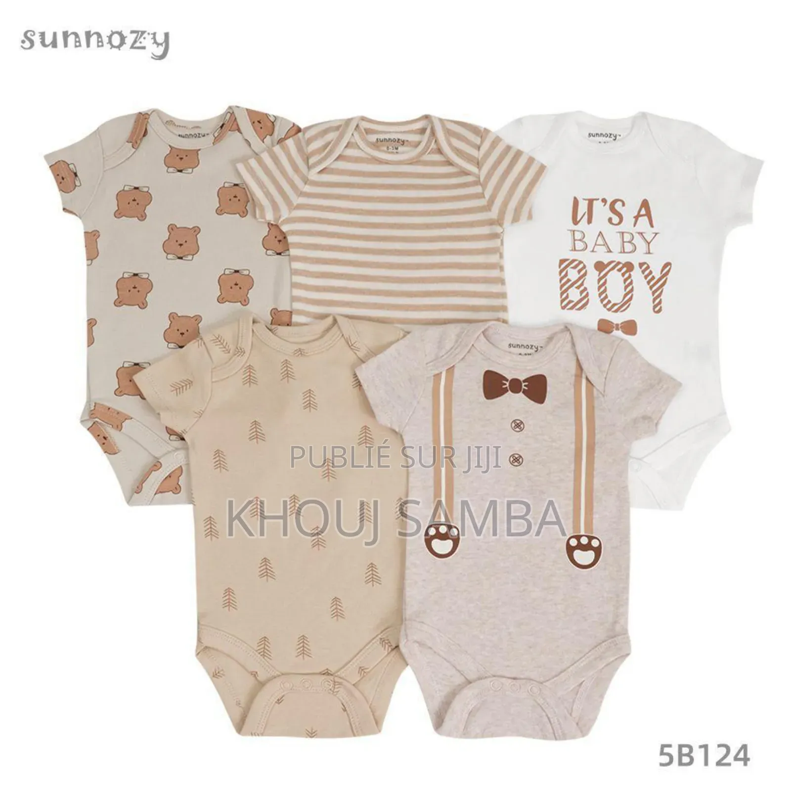 Lot 5 Bodys Suits Courtes Manches