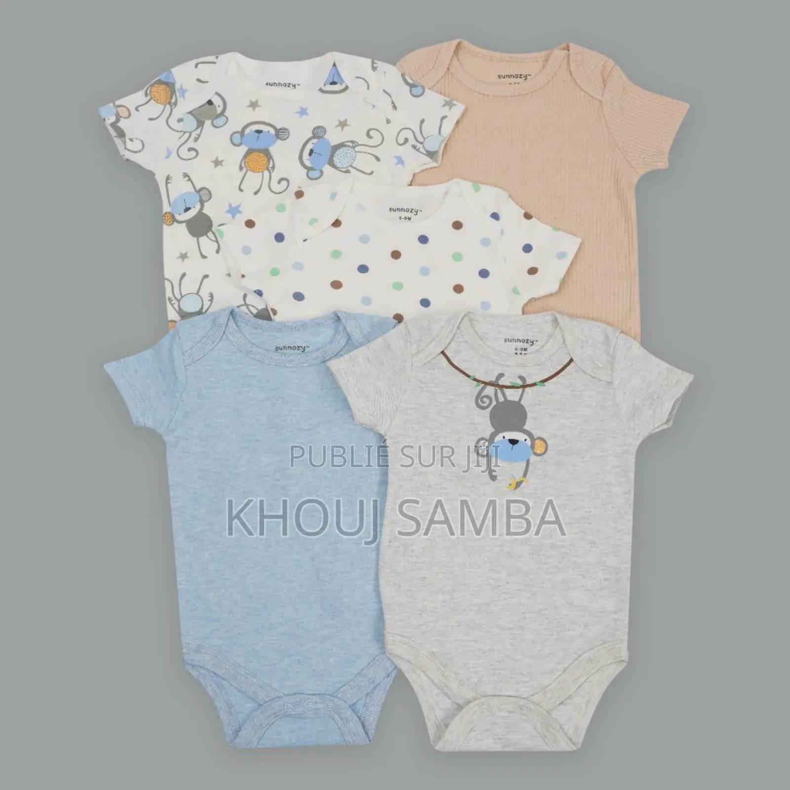 Lot 5 Bodys Suits Courtes Manches