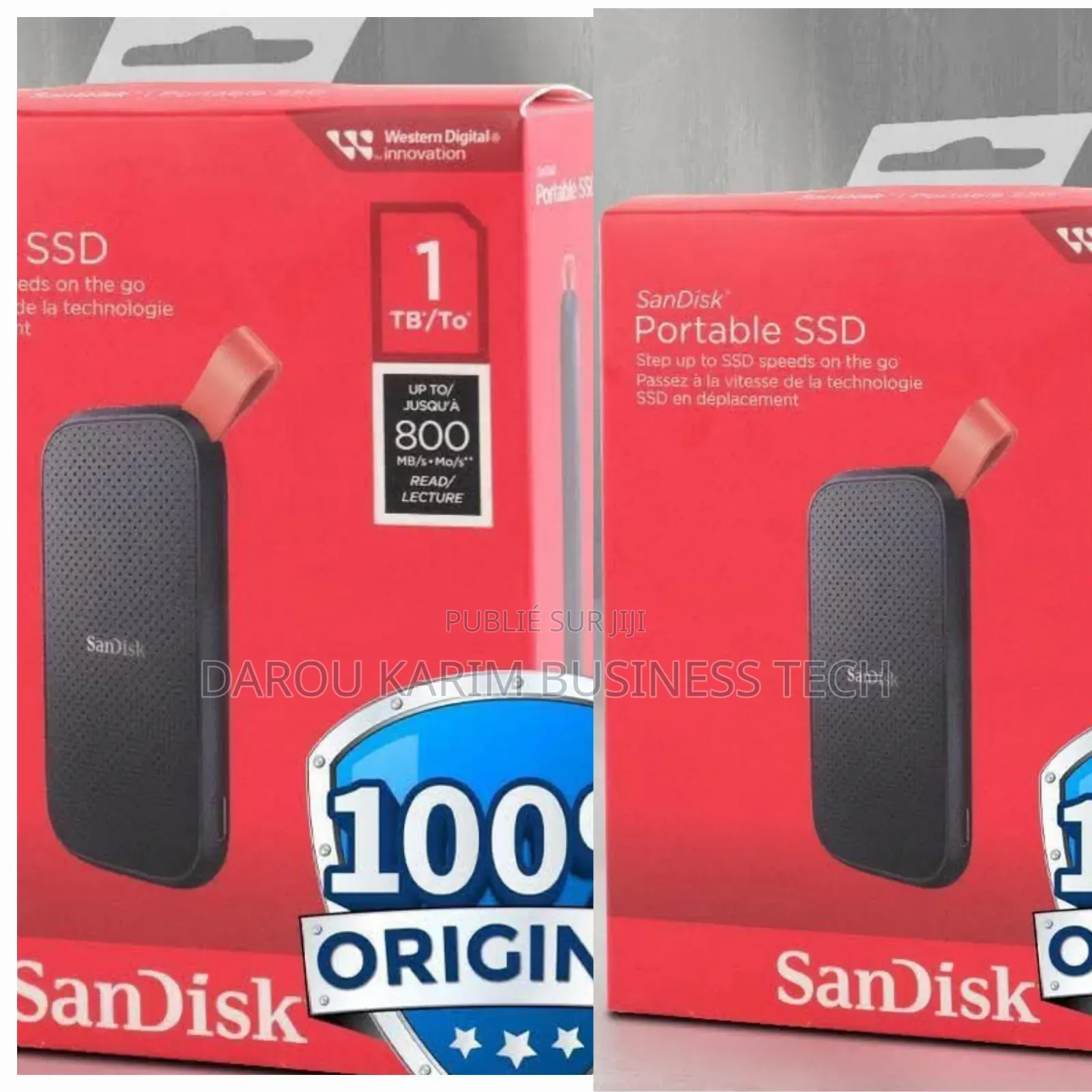 Sandisk 1 to Disque SSD Portable Allant Jusqu'à 800 Mo/S