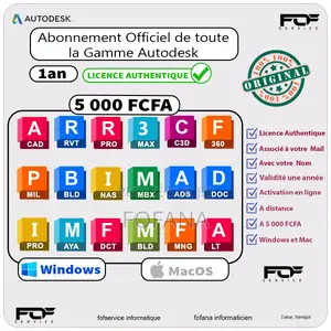 Photo - Abonnement Officiel Autocad – Tout La Game À 5 000 Fcfa / An