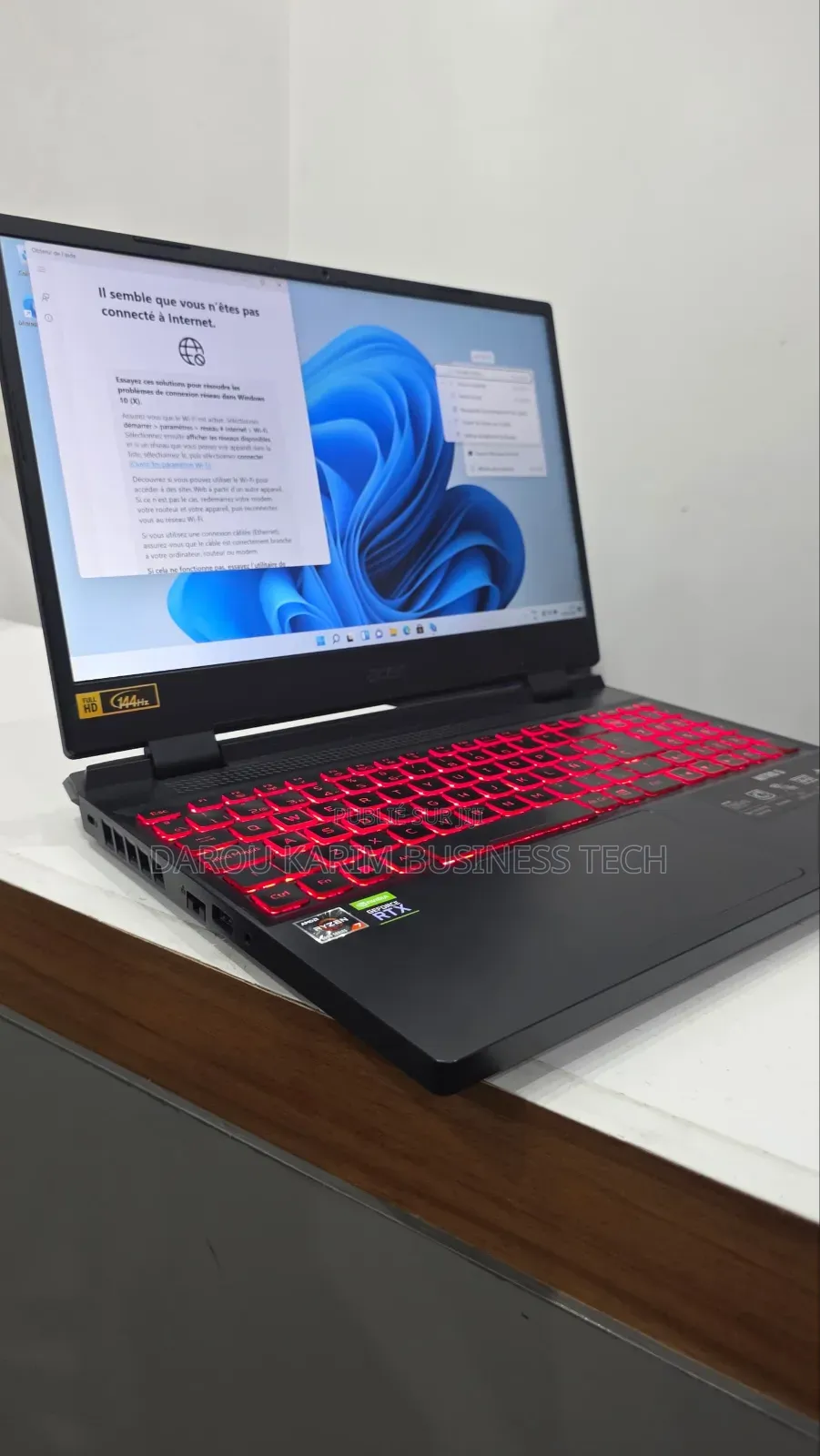 New Ordinateur Portable Acer Nitro 5 16GB AMD Ryzen 7 SSD 512GB