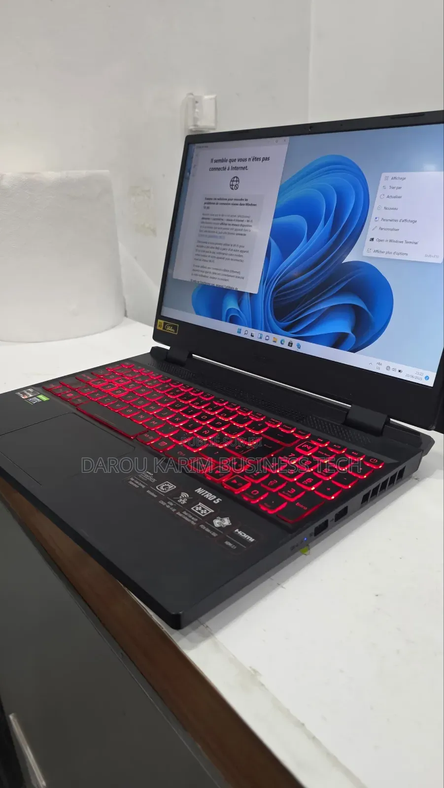 New Ordinateur Portable Acer Nitro 5 16GB AMD Ryzen 7 SSD 512GB