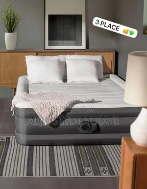 Photo - Matelas Gonflable 3 Places Avec Pompe Electrique