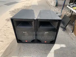 Photo - 1 Pair - Peavey Sp2 1000w 15" Two-way Speakers W/ Stands