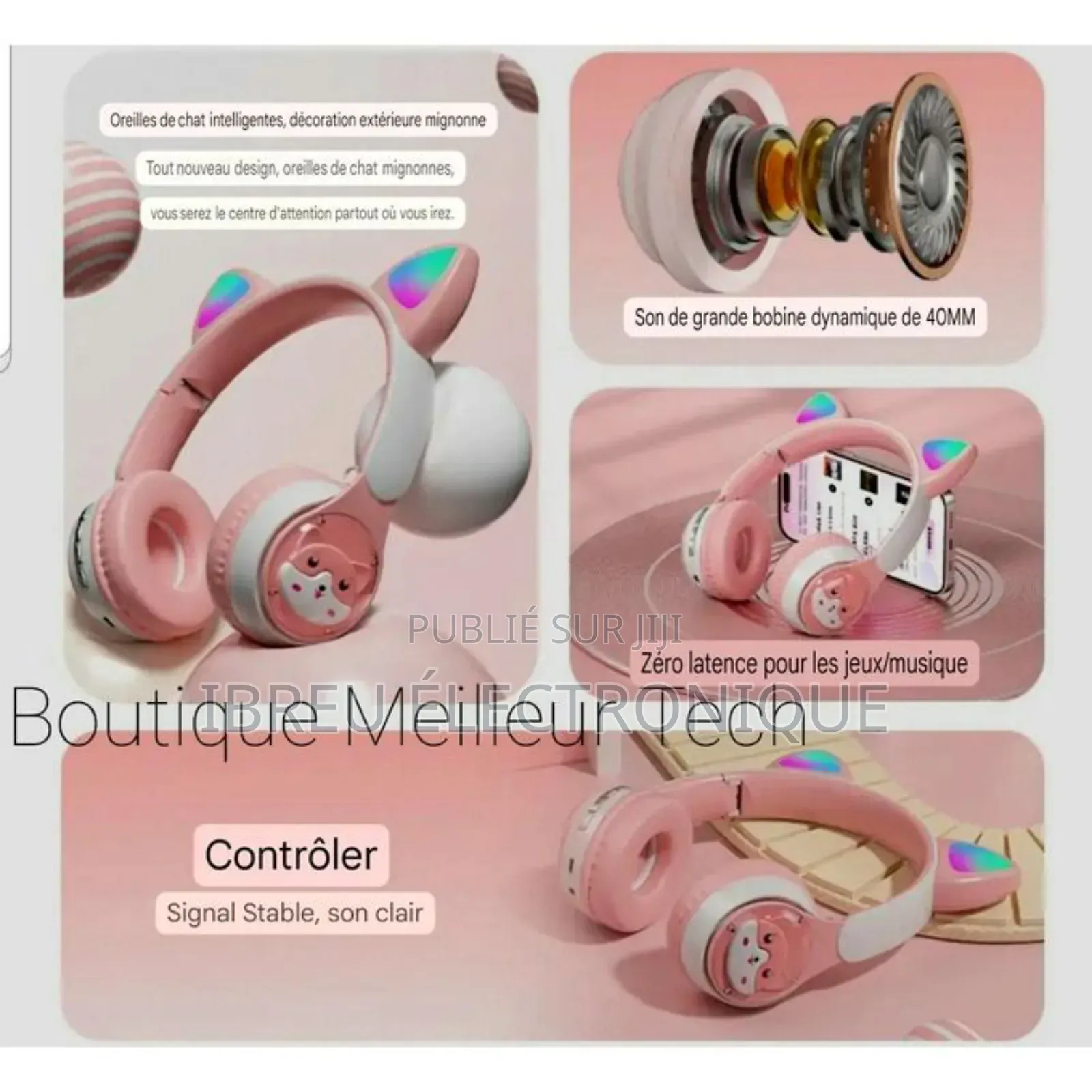 Casque Bluetooth Cat Ear (Oreille De Chat