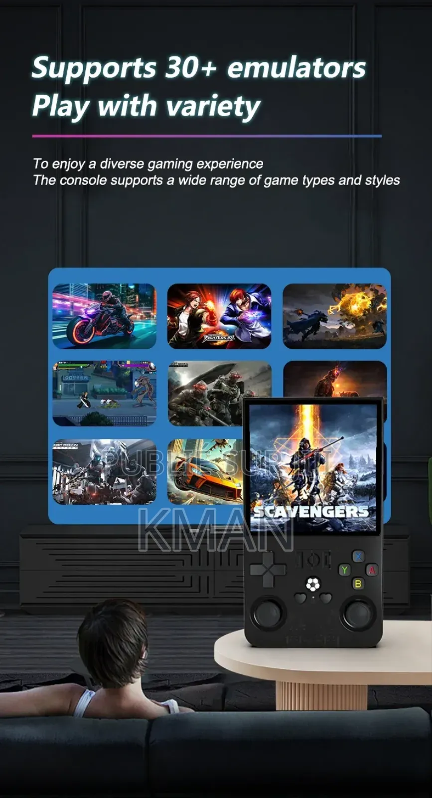 Game Console Portable – Plus De 25 000 Jeux Intégrés !