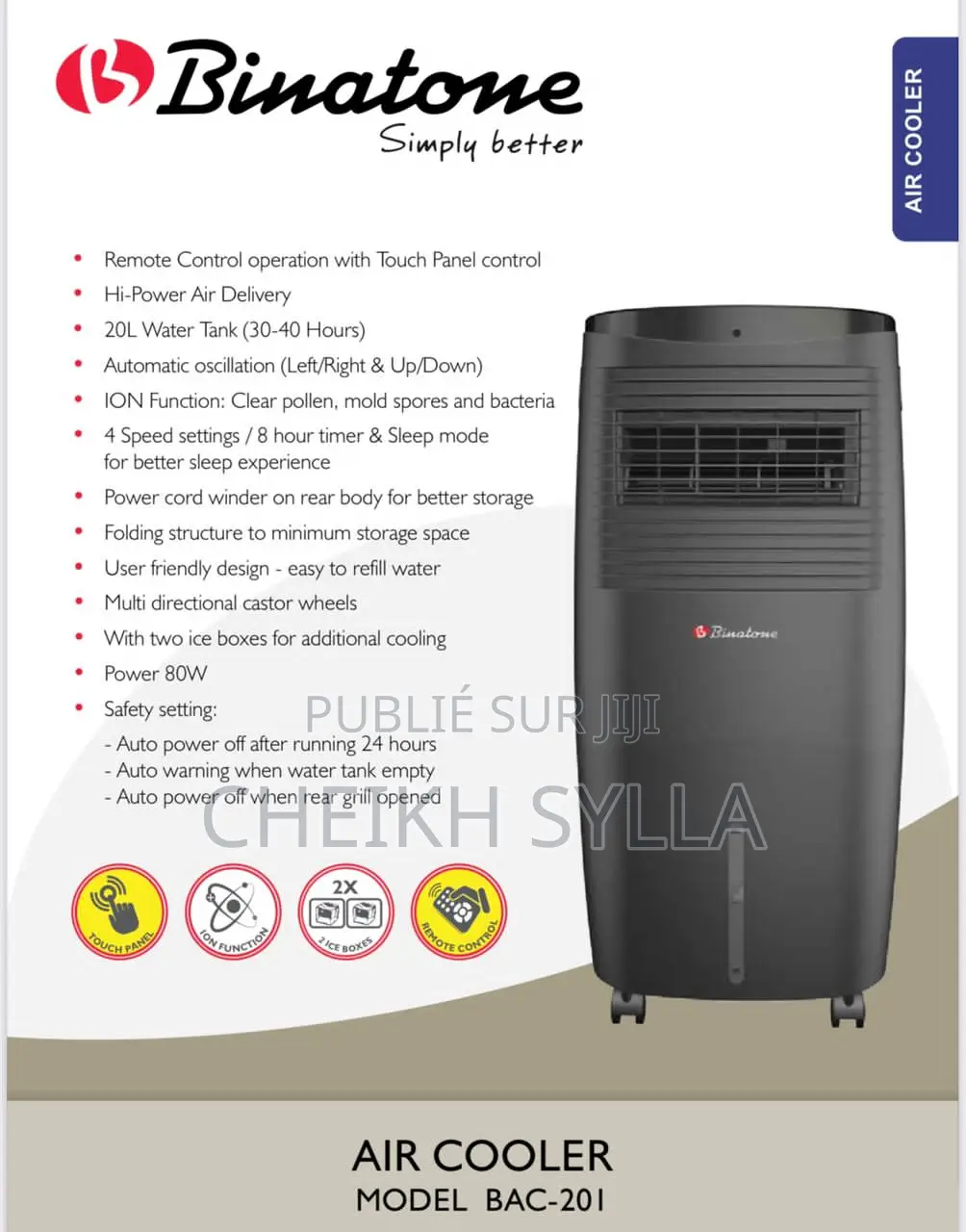 Refroidisseur Binatone 20l