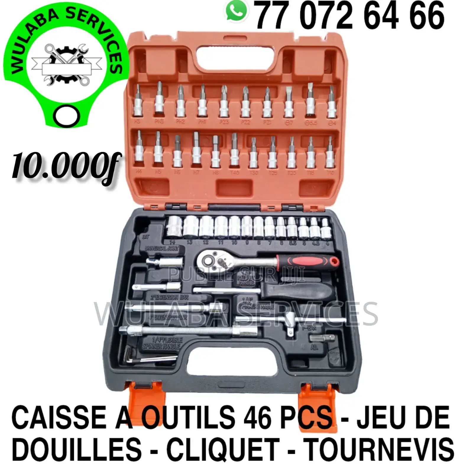 Caisse À Outils 46 Pièces Multifonctionnelle