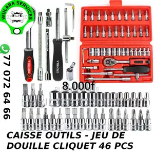 Caisse À Outils 46 Pièces Multifonctionnelle Pm