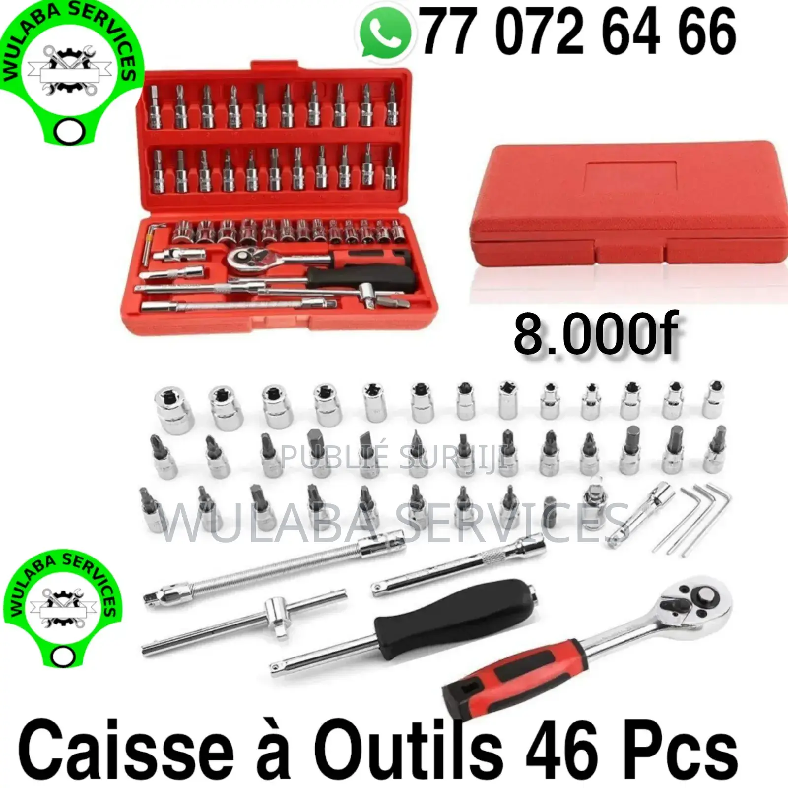 Caisse À Outils 46 Pièces Multifonctionnelle Pm