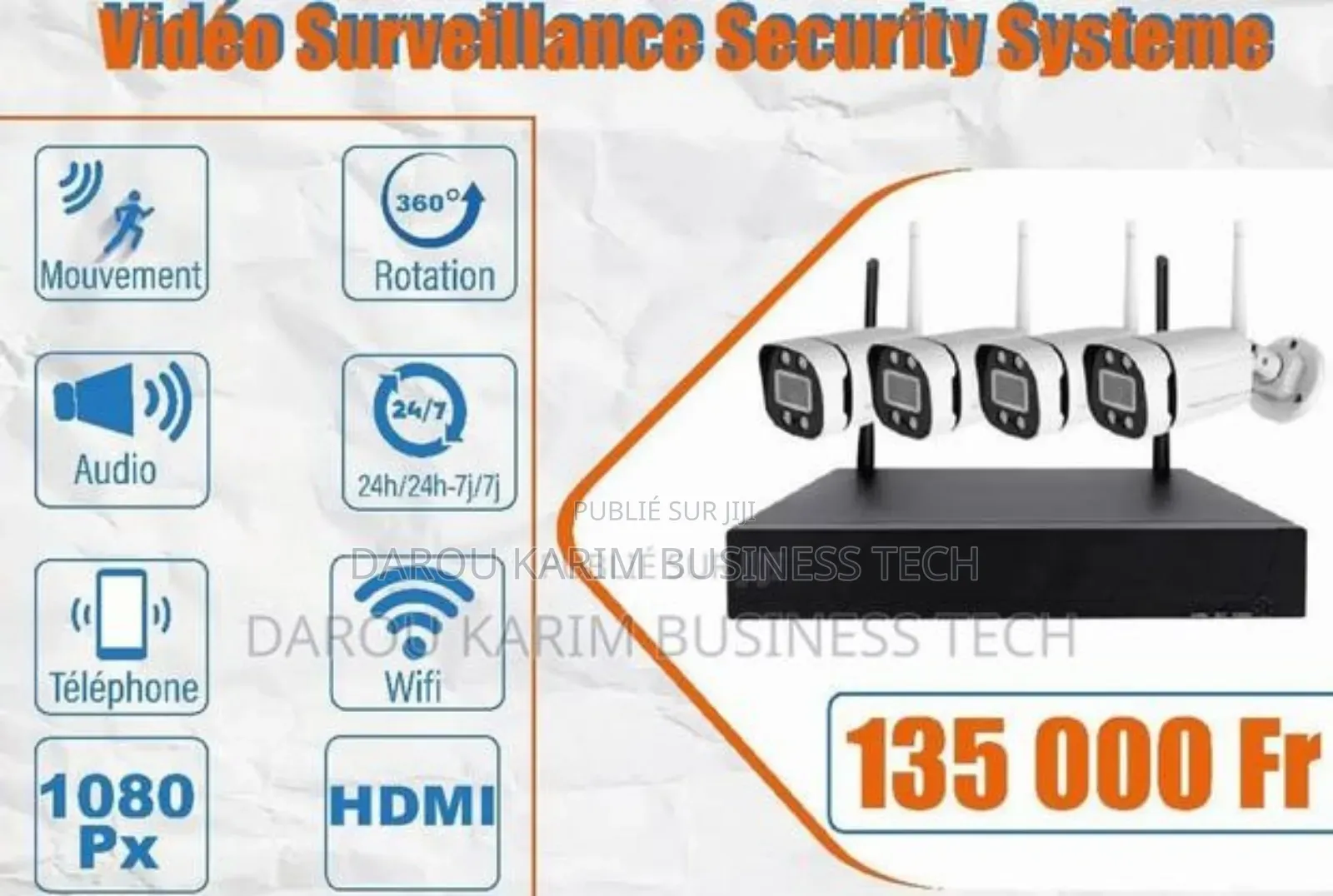 ,Vidéo Surveillance Security Systeme
4 Caméra