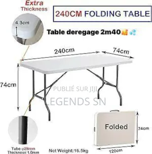 Table Dressage 2 Mètre 40