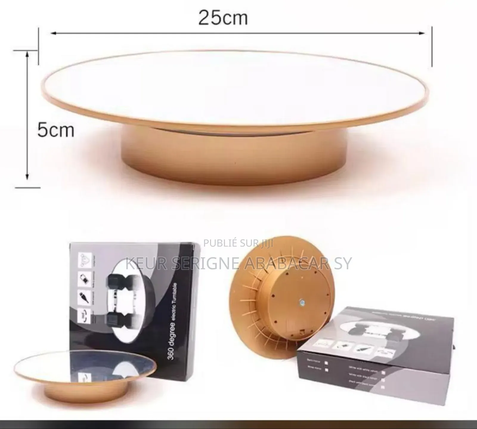 Plateau Tournant Grand Modèle Avec Miroir