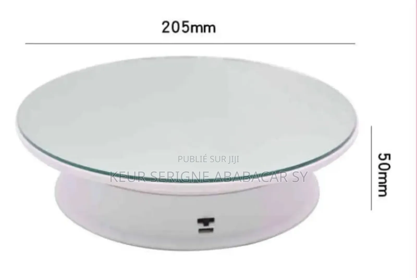 Plateau Tournant Taille Moyenne Avec Miroir