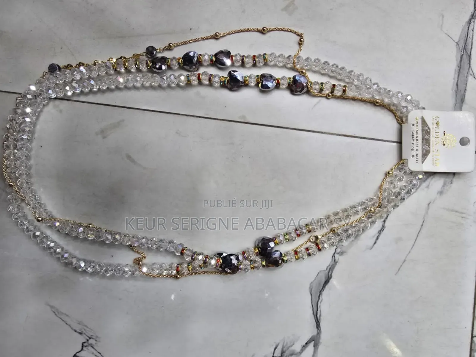 Ensemble Fer Chaine 
 2 Fers Cristal You Didji
