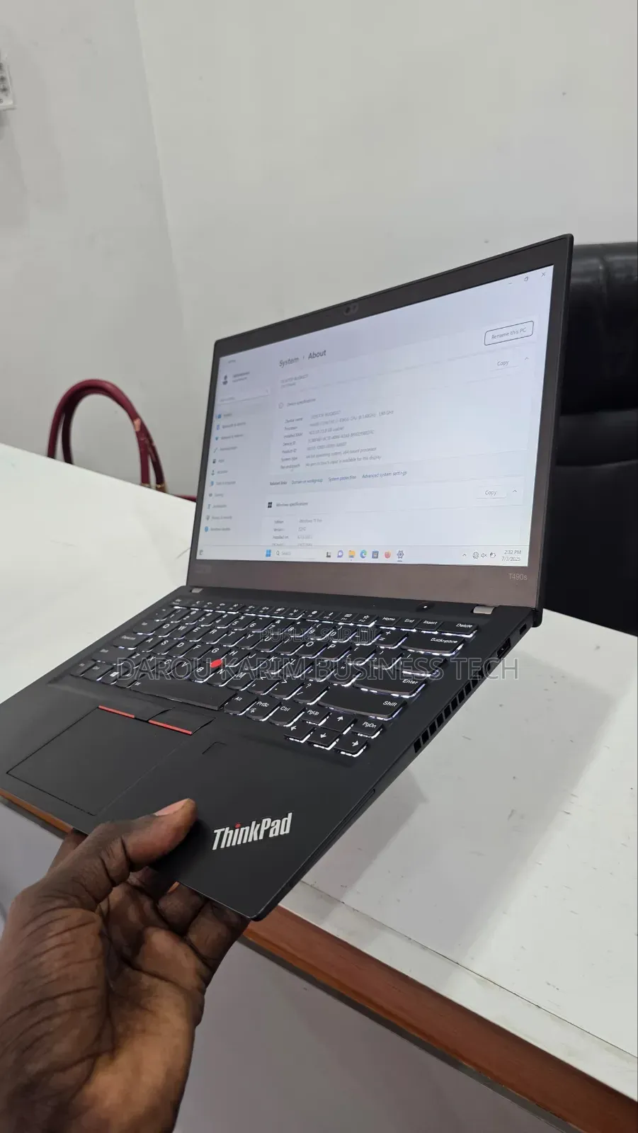 New Lenovo Thinkpad T490s 16GB Intel Core I5 SSD 256GB