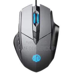 Photo - Souris Filaire Inphic 6 Boutons – 4000 Dpi – Gris