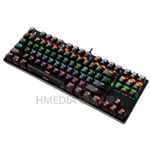 Photo - Clavier Gaming Mécanique Filaire Hmte – 87 Touches RGB