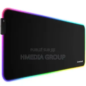 Photo - Tapis De Souris Gaming RGB Leadsail – XXL 80×30 Cm – Noir