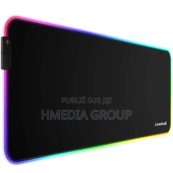 Tapis De Souris Gaming RGB Leadsail – XXL 80×30 Cm – Noir