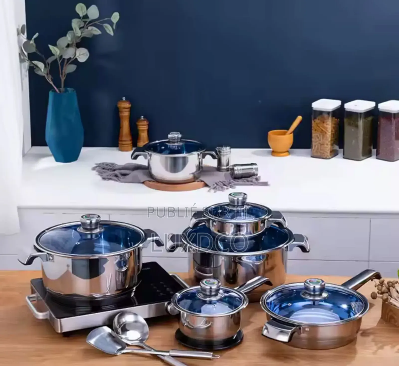 Ensemble Marmite Anti Adhésif Bonne Qualité.