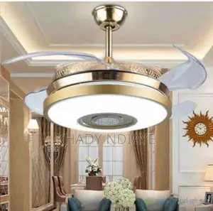 Photo - Lampe Lustre Plafonnier + Ventilateur + Bluetooth