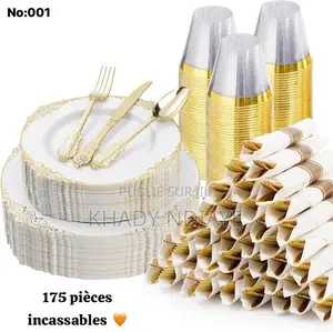 Vaisselle Incassable 175 Pièces