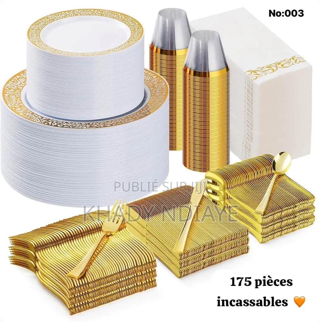 Vaisselle Incassable 175 Pièces