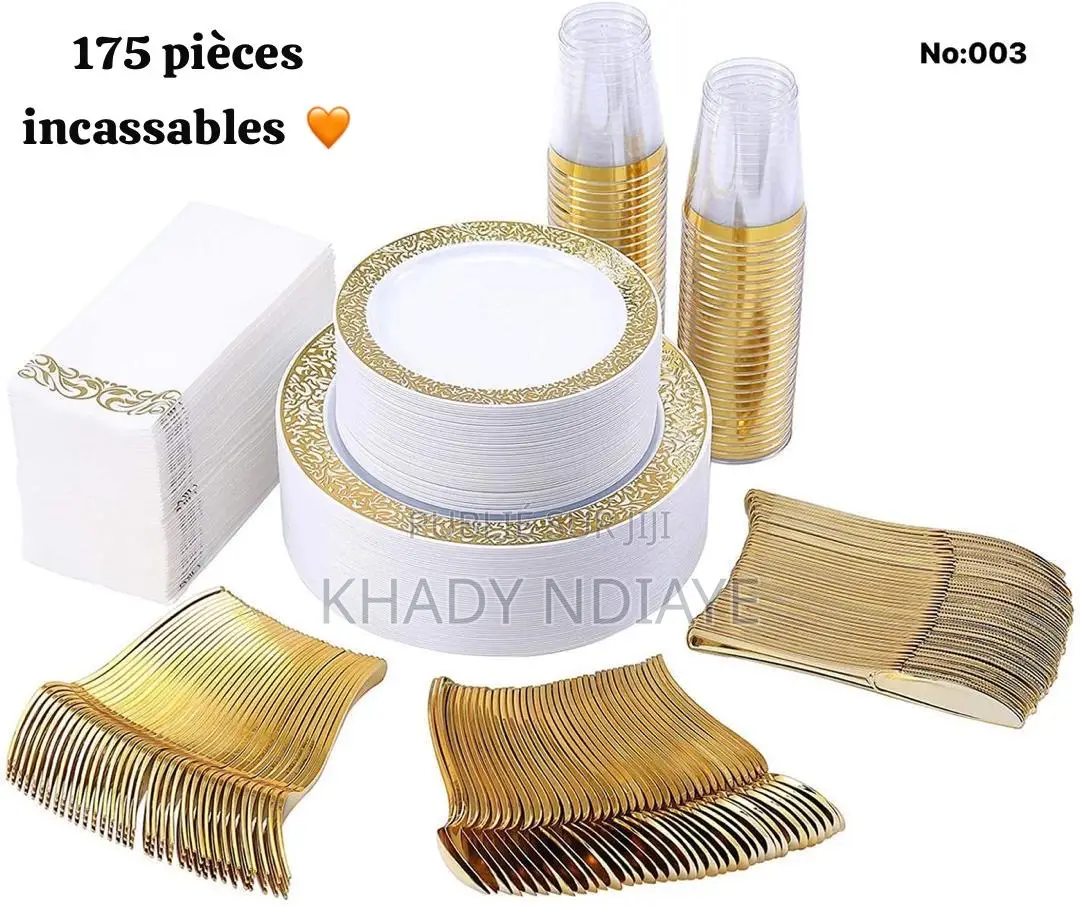 Vaisselle Incassable 175 Pièces