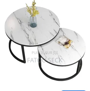 2 PCS Tables Basses Salon