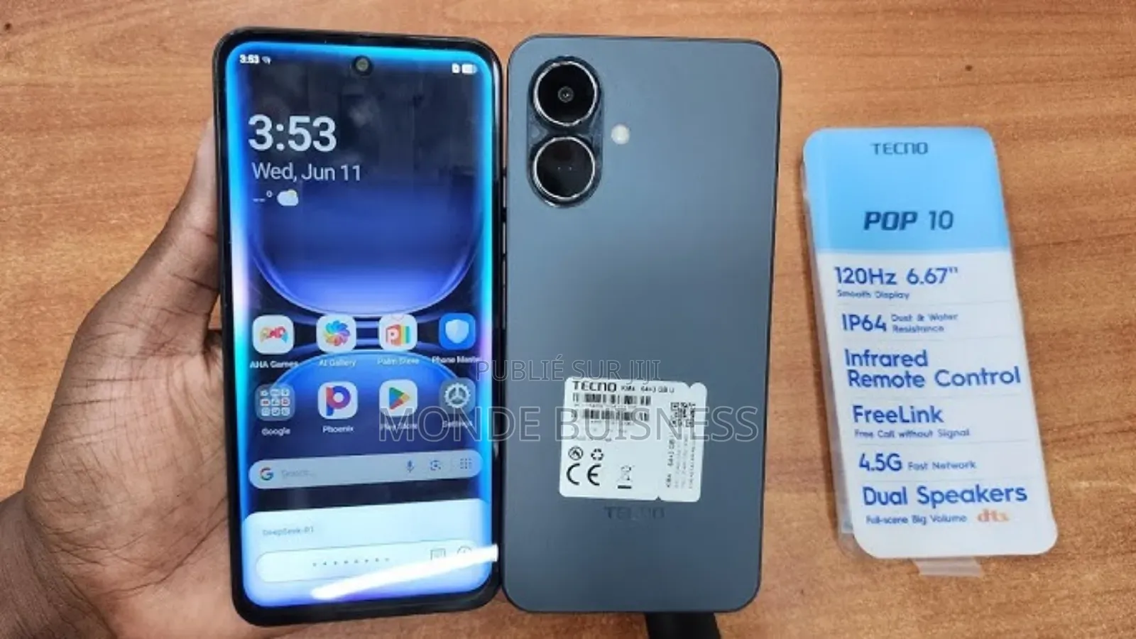 New Tecno Pop 10 128 GB Blanc