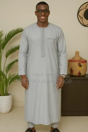 Photo - Dialaba Longue Manches Avec Pantalon Tissu Coton