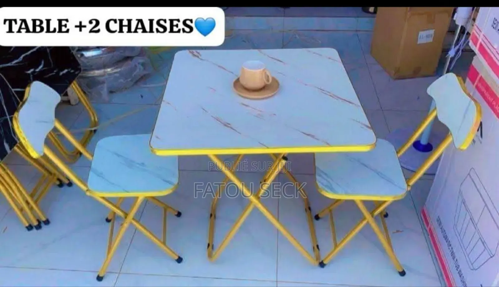 Ensemble Table Et Chaises Tête À Tête
