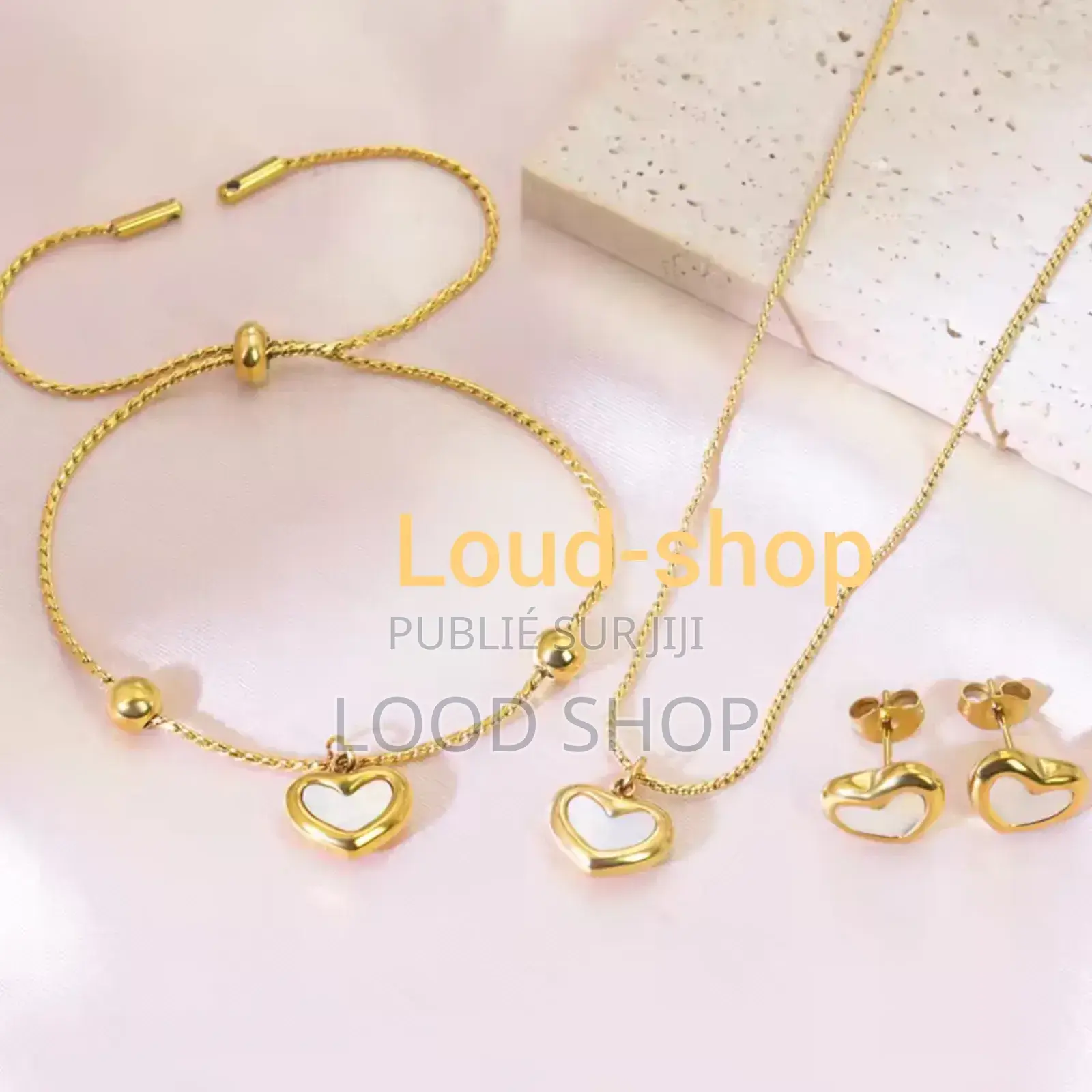 Ensemble Bijoux 4 Piece Plaqué Or