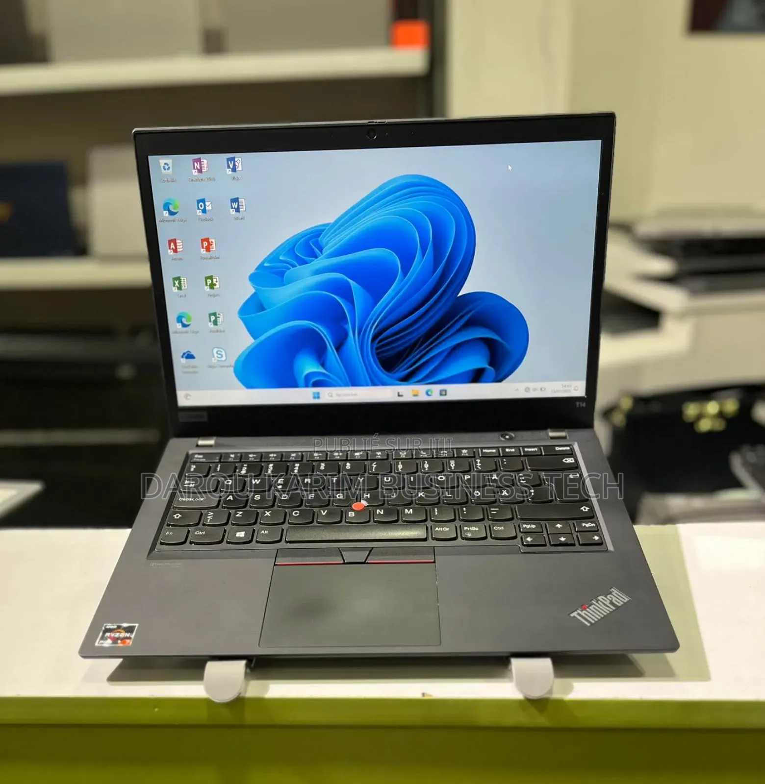 New Ordinateur Portable Lenovo ThinkPad T14 16GB AMD Ryzen 7 SSD 512GB