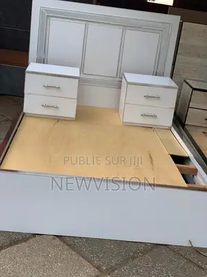 Lit 2 Places en Bois Laminé