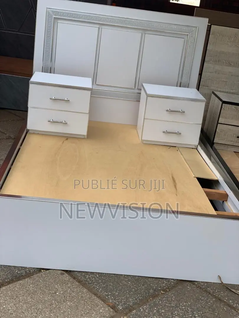 Lit 2 Places en Bois Laminé